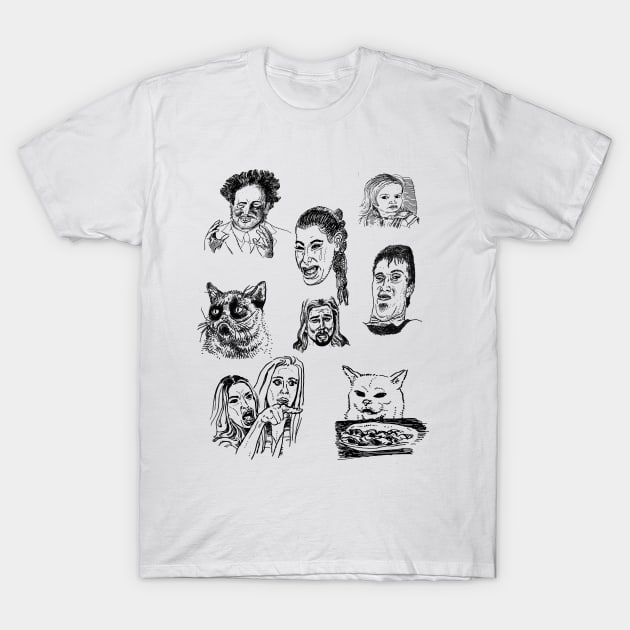 Memes Drawings T-Shirt by Iceman_products